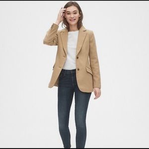 Gap Beige/Tan Wool Blazer Jacket
